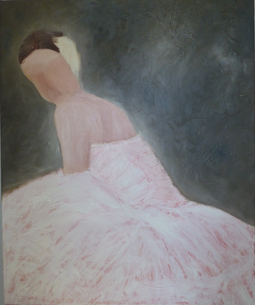 Swan Dancer - Huile sur toile - 20F, 73×60cm