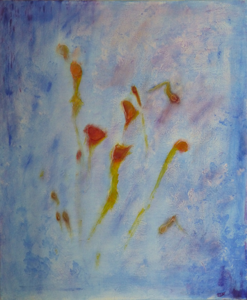 Printemps - Huile sur toile - 15F, 65×54cm